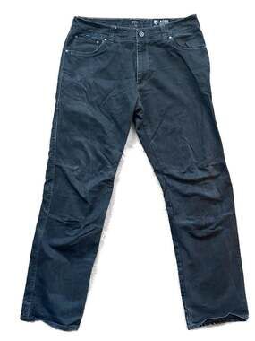 KÜHL RYDR 36x34 Mens Hiking Pants Vintage Patina Dye Black Cotton Twill Black